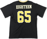 Big Boy Headgear Bowie State Bulldogs S1 Womens Loose Fit V-Neck Short Sleeve Tee [Black]
