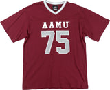 Big Boy Headgear Alabama A&M Bulldogs S1 Womens Loose Fit V-Neck Short Sleeve Tee [Maroon]