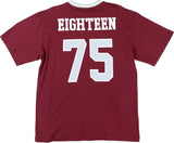 Big Boy Headgear Alabama A&M Bulldogs S1 Womens Loose Fit V-Neck Short Sleeve Tee [Maroon]