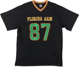 Big Boy Headgear Florida A&M Rattlers S1 Womens Loose Fit V-Neck Short Sleeve Tee [Black]