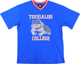 Big Boy Headgear Tougaloo Bulldogs S1 Womens Loose Fit V-Neck Short Sleeve Tee [Royal Blue]
