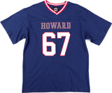 Big Boy Headgear Howard Bison S1 Womens Loose Fit V-Neck Short Sleeve Tee [Navy Blue]