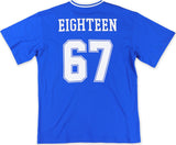 Big Boy Headgear Fayetteville State Broncos S1 Womens Loose Fit V-Neck Short Sleeve Tee [Royal Blue]
