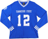 Big Boy Headgear Tennessee State Tigers S1 Womens Football Long Sleeve Jersey Tee [Royal Blue]