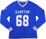 Big Boy Headgear Hampton Pirates S1 Womens Football Long Sleeve Jersey Tee [Royal Blue]