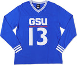 Big Boy Headgear Georgia State Panthers S1 Womens Football Long Sleeve Jersey Tee [Royal Blue]