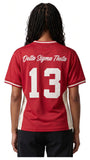 Big Boy Headgear Delta Sigma Theta Divine 9 S17 Womens Football Jersey [Red]
