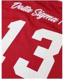Big Boy Headgear Delta Sigma Theta Divine 9 S17 Womens Football Jersey [Red]