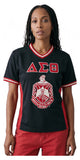 Big Boy Headgear Delta Sigma Theta Divine 9 S17 Womens Football Jersey [Black]