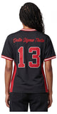 Big Boy Headgear Delta Sigma Theta Divine 9 S17 Womens Football Jersey [Black]