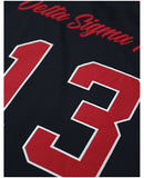 Big Boy Headgear Delta Sigma Theta Divine 9 S17 Womens Football Jersey [Black]