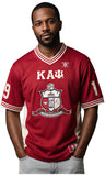 Big Boy Headgear Kappa Alpha Psi Divine 9 S17 Mens Football Jersey [Crimson]