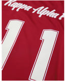 Big Boy Headgear Kappa Alpha Psi Divine 9 S17 Mens Football Jersey [Crimson]