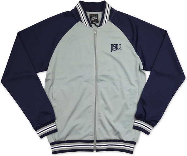 Big Boy Jackson State Tigers S3 Mens Jogging Suit Jacket [Grey]
