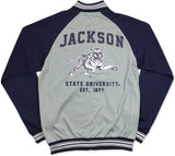 Big Boy Jackson State Tigers S3 Mens Jogging Suit Jacket [Grey]