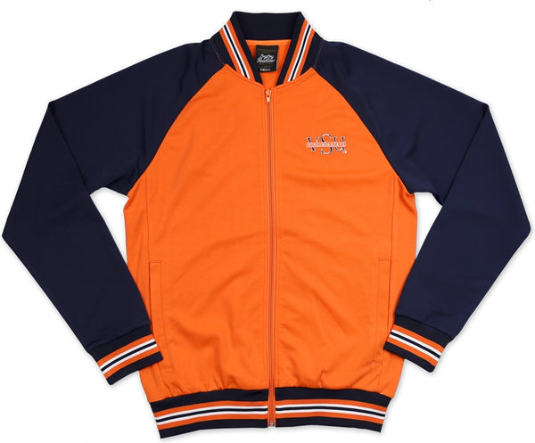 Big Boy Virginia State Trojans S3 Mens Jogging Suit Jacket [Orange]