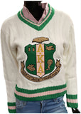 Buffalo Dallas Alpha Kappa Alpha V-Neck Sweater [Alabaster]