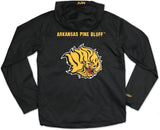 Big Boy Arkansas at Pine Bluff Golden Lions S5 Mens Windbreaker Jacket [Black]