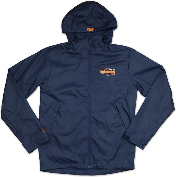 Big Boy Virginia State Trojans S5 Mens Windbreaker Jacket [Navy Blue]