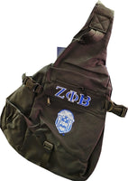 Buffalo Dallas Zeta Phi Beta Sling Bag [Black]