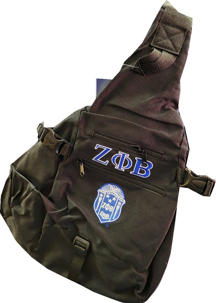 Buffalo Dallas Zeta Phi Beta Sling Bag [Black]
