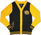 Big Boy Arkansas At Pine Bluff Golden Lions S6 Light Weight Ladies Cardigan [Black]