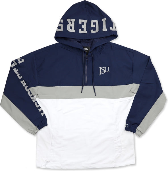 Big Boy Jackson State Tigers Womens Anorak Jacket [Navy Blue]