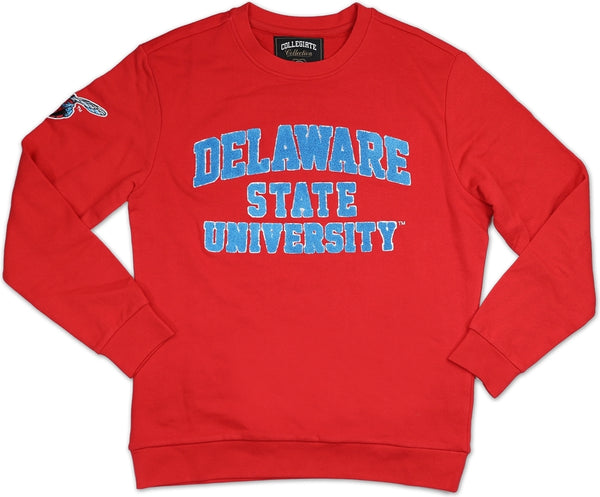 Big Boy Delaware State Hornets Mens Sweatshirt [Red]