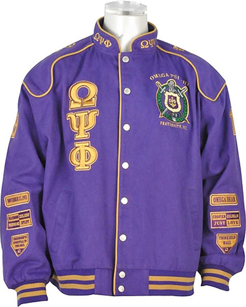 Buffalo Dallas Omega Psi Phi Racing Jacket [Purple]