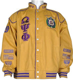 Buffalo Dallas Omega Psi Phi Racing Jacket [Gold]