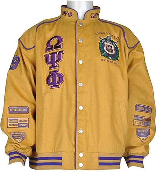 Buffalo Dallas Omega Psi Phi Racing Jacket [Gold]