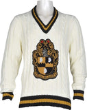 Buffalo Dallas Alpha Phi Alpha V-Neck Sweater [Cream]