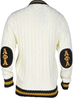 Buffalo Dallas Alpha Phi Alpha V-Neck Sweater [Cream]