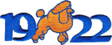 Sigma Gamma Rho 1922 Poodle Mascot Iron-On Patch [Blue]