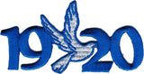 Zeta Phi Beta 1920 Dove Mascot Iron-On Patch [Blue]