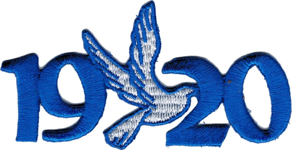 Zeta Phi Beta 1920 Dove Mascot Iron-On Patch [Blue]