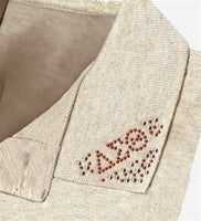 Delta Sigma Theta V-Shaped Collar Rhinestud Heat Transfer [Red/Silver]