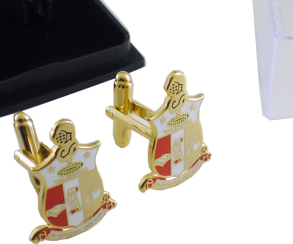 Kappa Alpha Psi Shield Cuff Links [Gold]