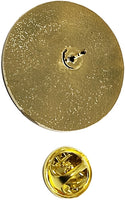 Kappa Alpha Psi Fraternity, Inc. Rhinestone Round Lapel Pin [Gold - 1.125"]