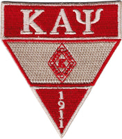 Kappa Alpha Psi Military Style Iron-On Patch [Crimson Red]