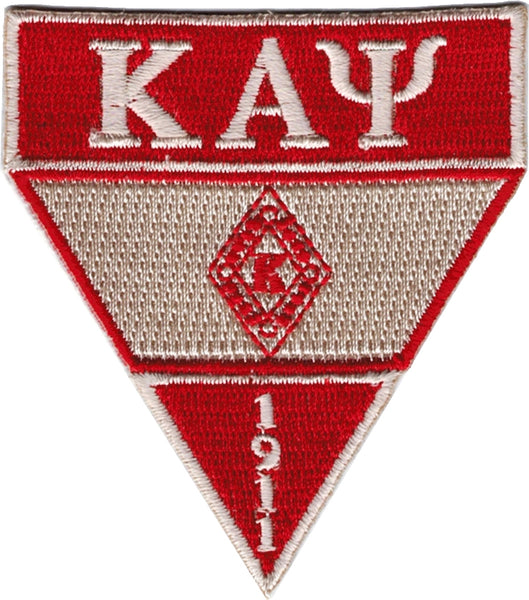 Kappa Alpha Psi Military Style Iron-On Patch [Crimson Red]