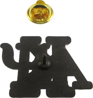Kappa Alpha Psi Stacked 3D Letter 10 Ruby Stone Lapel Pin [Gold]