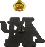 Kappa Alpha Psi Stacked 3D Letter 10 Ruby Stone Lapel Pin [Gold]
