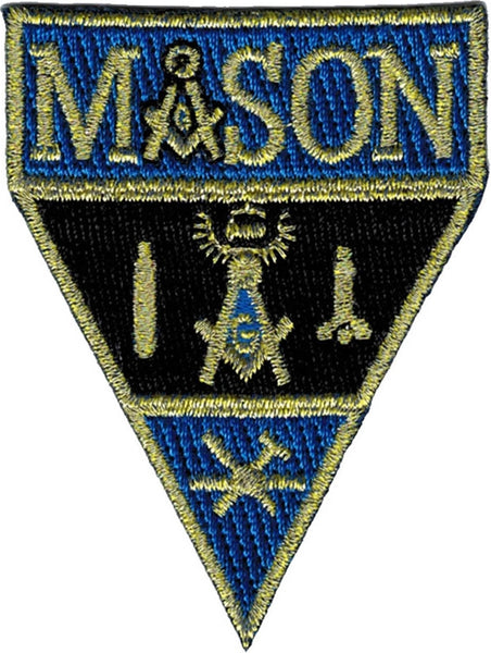 Mason Working Tools Military Style Iron-On Patch [Gold]