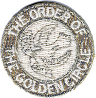 Order Of The Golden Circle Symbol Round Iron-On Patch [Gold]