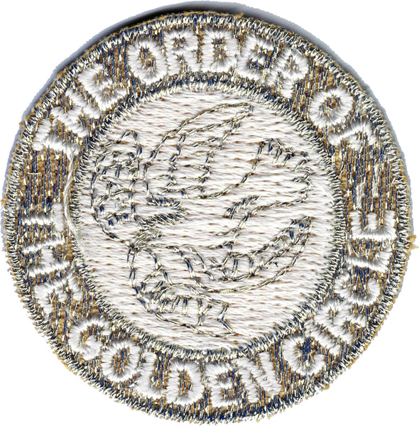 Order Of The Golden Circle Symbol Round Iron-On Patch [Gold]
