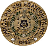 Omega Psi Phi Fraternity Inc. Rhinestone Lapel Pin [Gold]