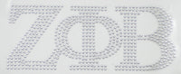 Zeta Phi Beta Rhinestud Heat Transfer [Silver]