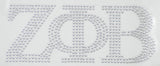 Zeta Phi Beta Rhinestud Heat Transfer [Silver]