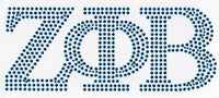 Zeta Phi Beta Rhinestud Heat Transfer [Blue]